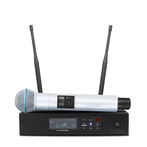 Wireless Microphone System Professional High Quality QLXD4 UHF Stage Performance Church Singing