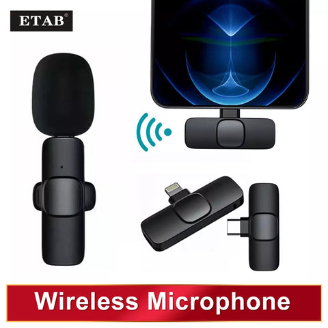 Microfone Lavalier Wireless Iphone/Android